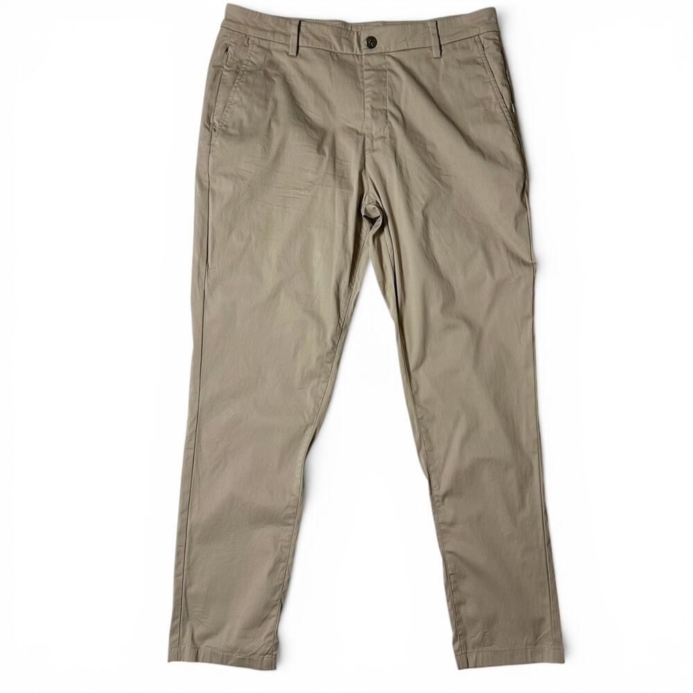 Birddogs Jeff Pesos Khaki LIned Chino Pants Mens Actual Size 33x30 (Tag 34x30)